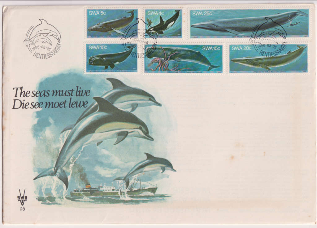 Namibia - FDC SWA 1980 Whales for sale in Venterstad (ID:617116922)