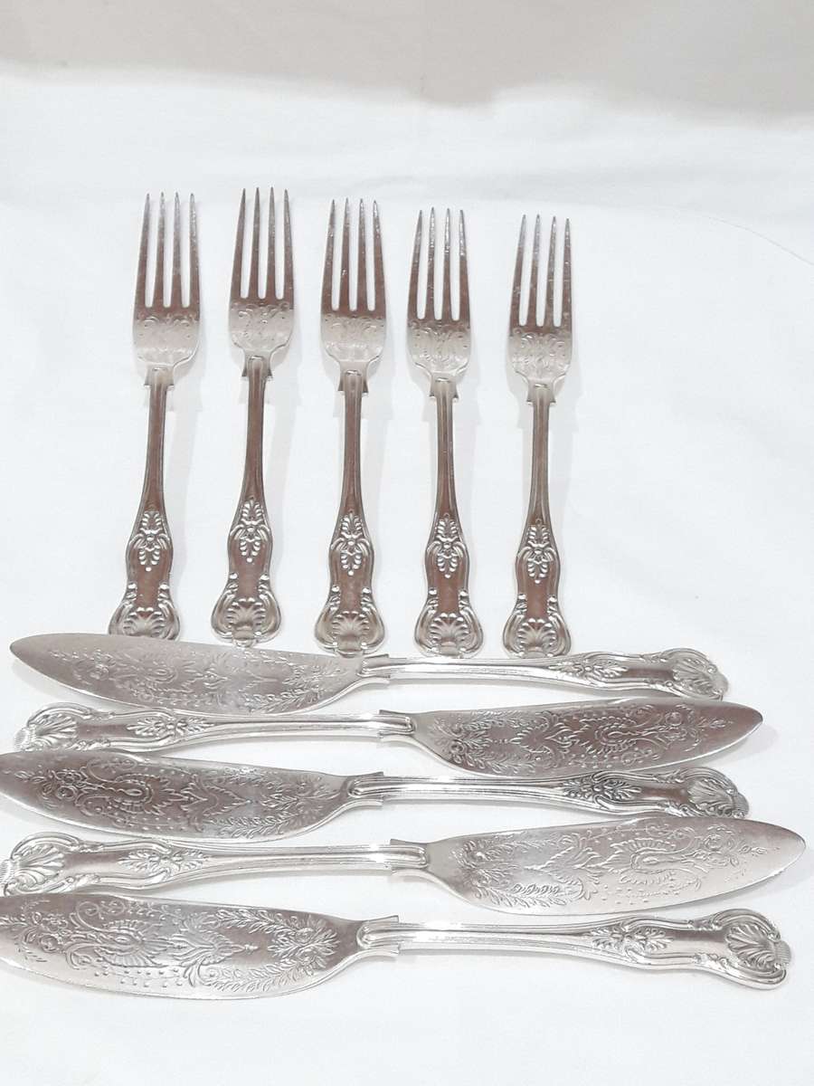 Cutlery - Vintage Kings Pattern silver plate cutlery set for sale in ...