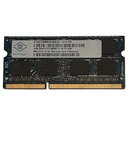 Memory (RAM) - Nanya 4GB DDR3 Laptop RAM was sold for R46.00 on 13 Mar