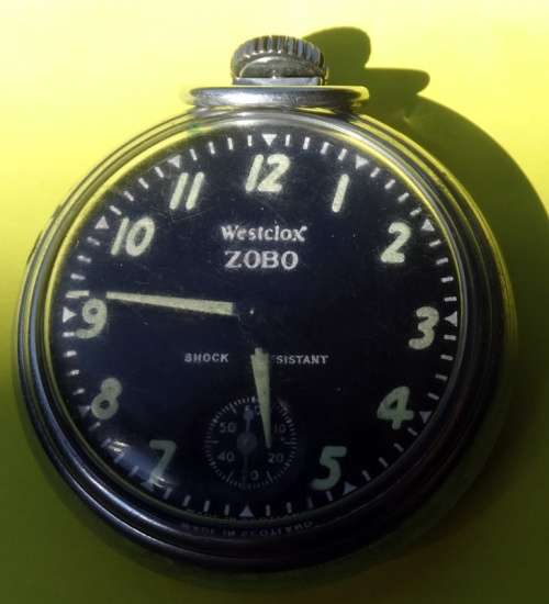 Pocket Watches Black Face Westlock Zobo pocket watch. Working. was
