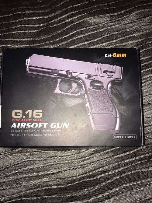 Airsoft Guns Airsoft BB Gun G.16 Cal6mm was sold for R151.00 on 6