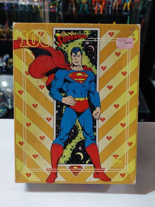 Comic Book 1989 Complete SUPERMAN 100 Piece Puzzle Vintage Figures