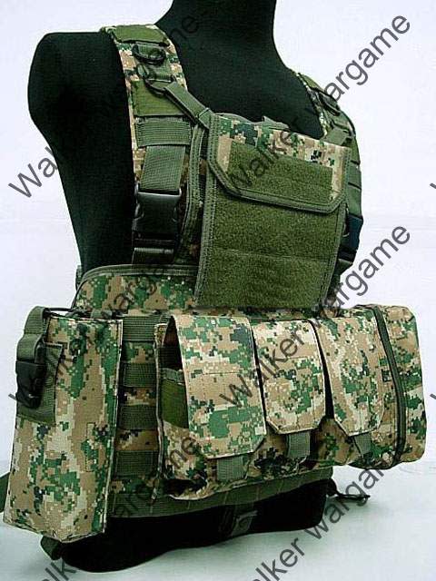 FSBE LBV Load Bearing Molle Assault Vest Digital Camo 