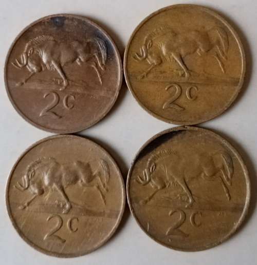 Two Cent - 1976 x2 and 1982 x2 Republic 2c set for sale in Johannesburg ...