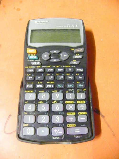 Calculators - sharp el-531wh advanced D.A.L. calculator-work but needs ...