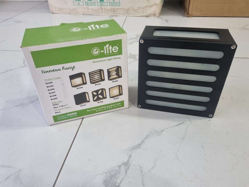 Light Fittings SALE! OLite Aluminium square outdoor light fitting