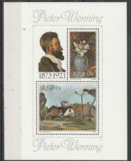 Republic of South Africa SOUTH AFRICA 1980 Paintings by Pieter