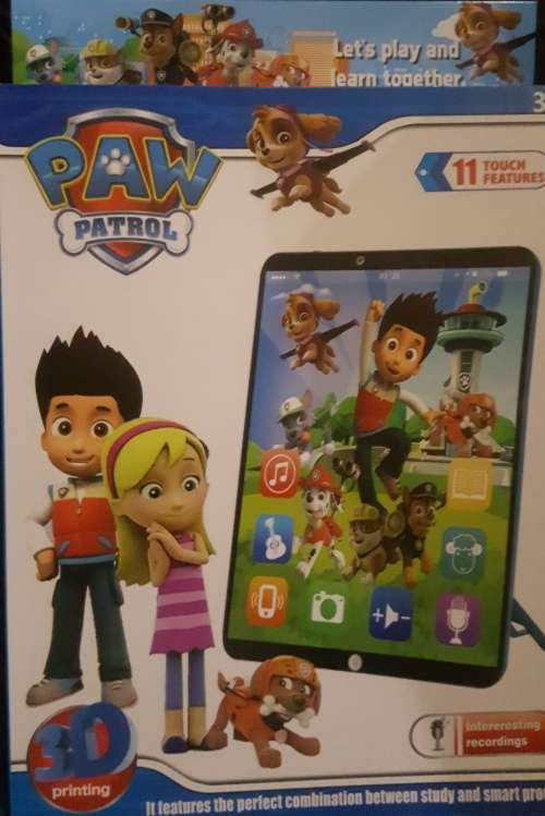 paw patrol learning tablet