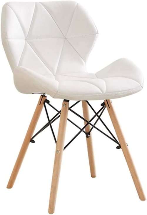 Chairs Faux Leather 1 (One) White Chair for Cafe, Office, Hotel, Home