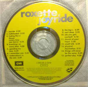 roxette joyride songs