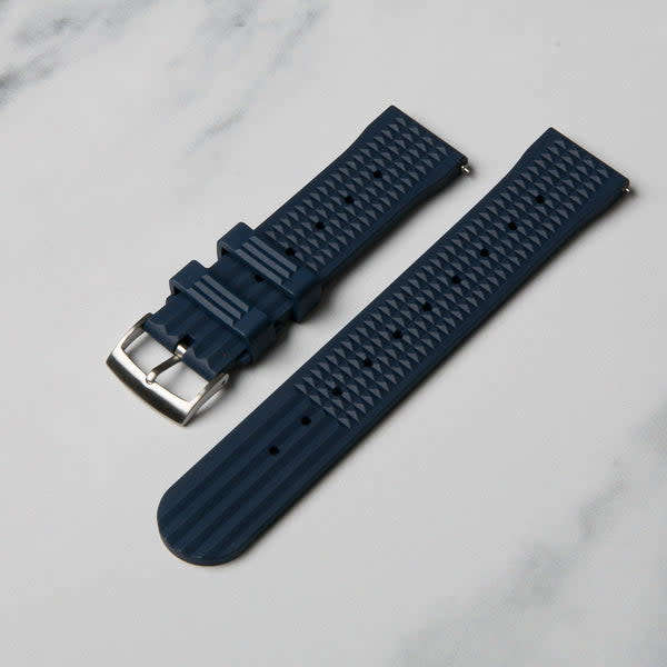 Men's Watches Blue Waffle Rubber Strap 20mm/22mm for sale in Pretoria