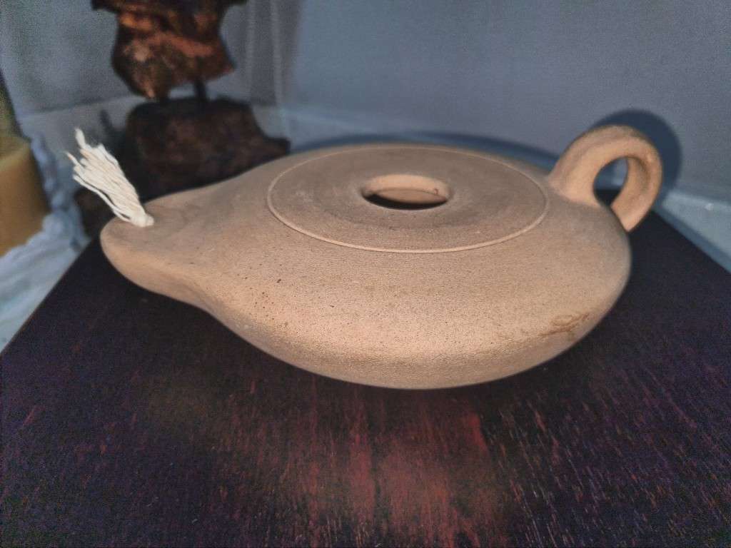 Pottery Wick Clay/ Pottery Oil Lamp was sold for R31.00 on 1 Nov at 2346 by Remember When