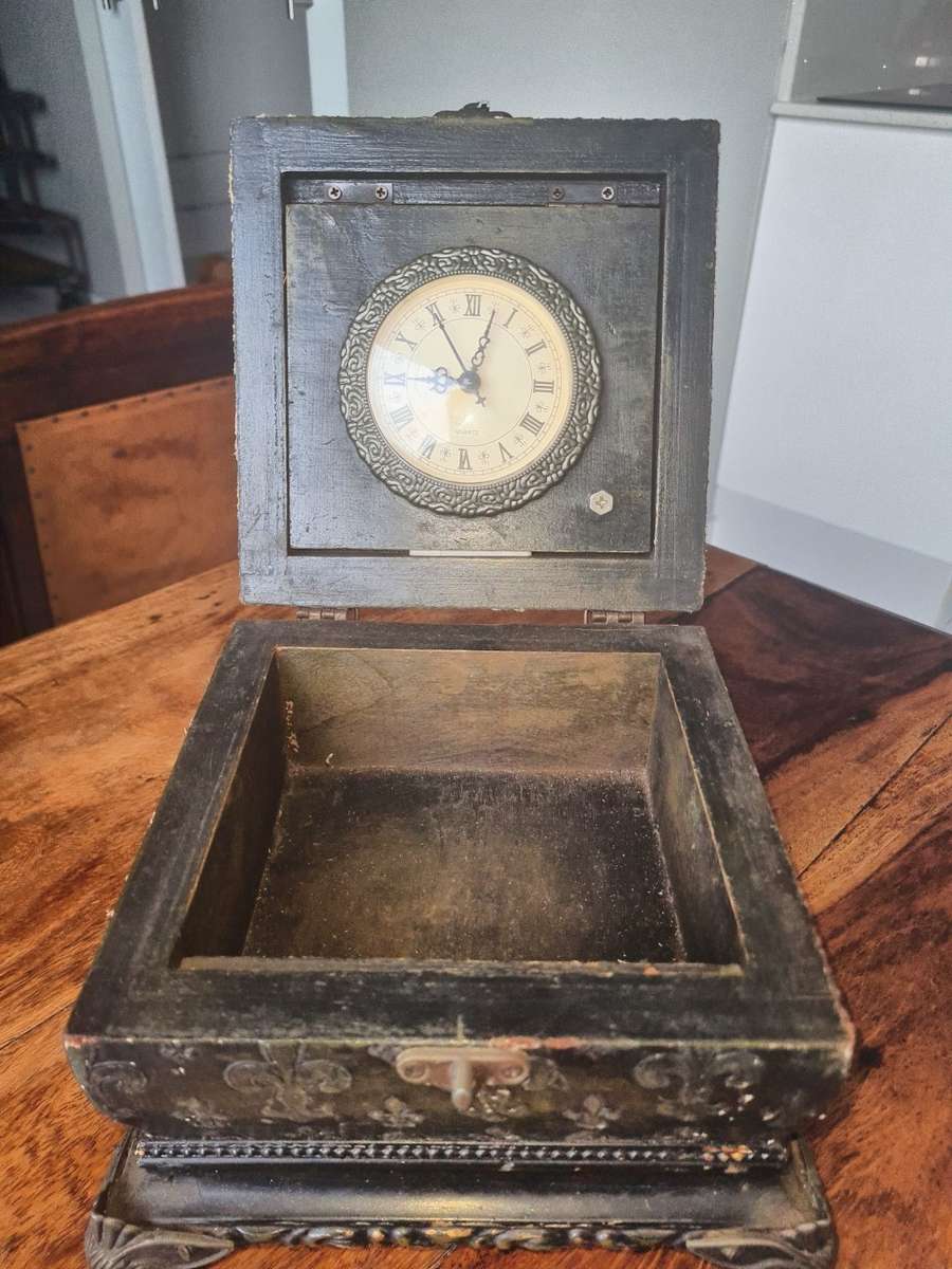 Alarm & Travel Clocks Collectible Vintage Claw Foot Box Clock for