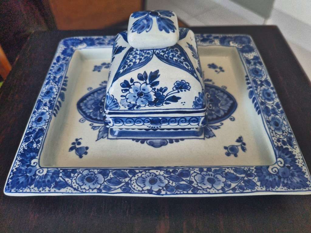 Dutch Porcelain Very Rare!!! Antique Delftware Writing / Desk Set