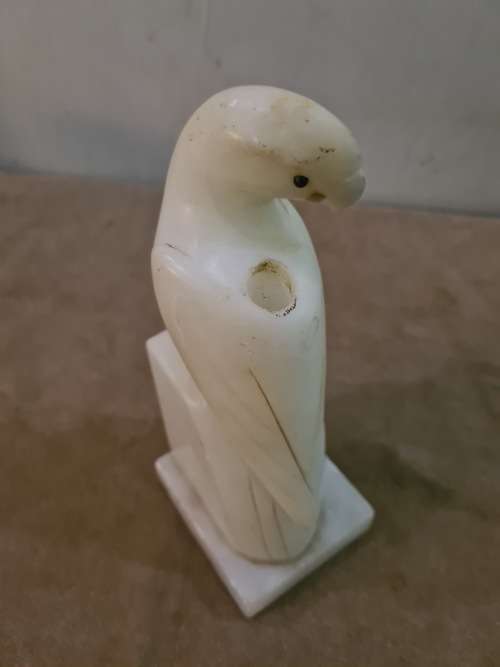 Candlesticks & Candle Snuffers SOLID MARBLE PARROT CANDLEHOLDER (23CM