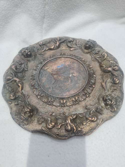 Other Antiques & Collectables ANTIQUE ITALIAN BRONZE/BRASS PLATE WITH