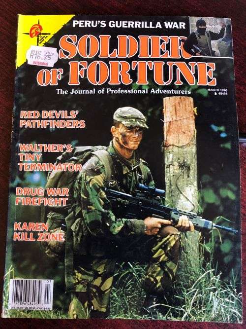 Books - SOLDIER OF FORTUNE MARCH 1990 VOL 15 NO 3- 6 PAGE ARTICLE ABOUT ...