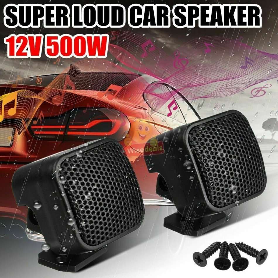 Sound Less Vehicle Speakers & Speaker Systems - 12V 500W 2 Pack Car Audio Tweeter Speakers ...