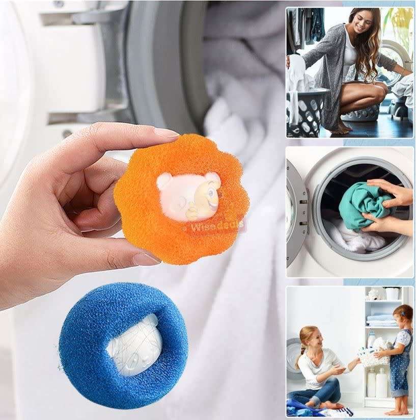 Other Home & Living Pack of 2 Reusable Washing Machine Hair Catchers
