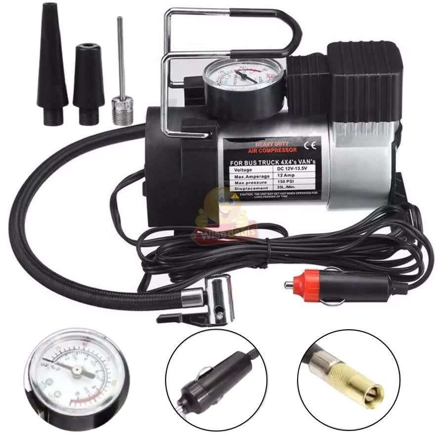 Compressors 12V 120W Digital Air Compressor with Nozzles was sold for