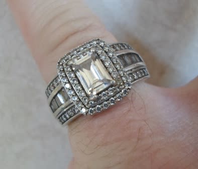 Rings - WOW!! SPECTACULAR CHETE STERLING SILVER & CZ RING 6,8g SIZE S ...