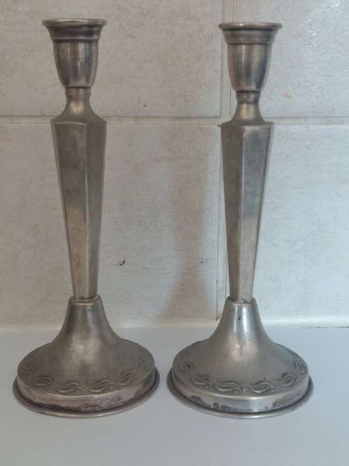 Silver Wow!! Vintage Israel 800 silver candlesticks 69,3g wow!! was
