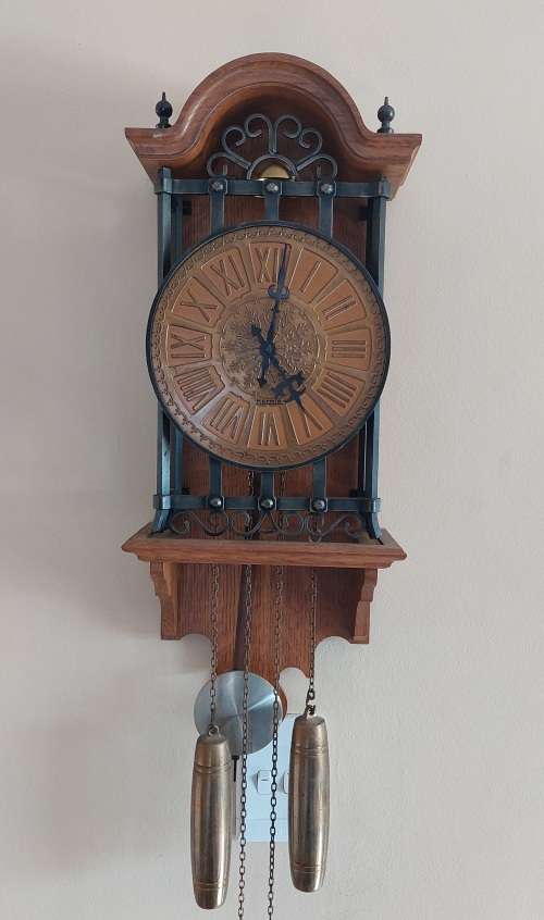Cuckoo & Wall Clocks Amazing large vintage Franz Hermle industrial