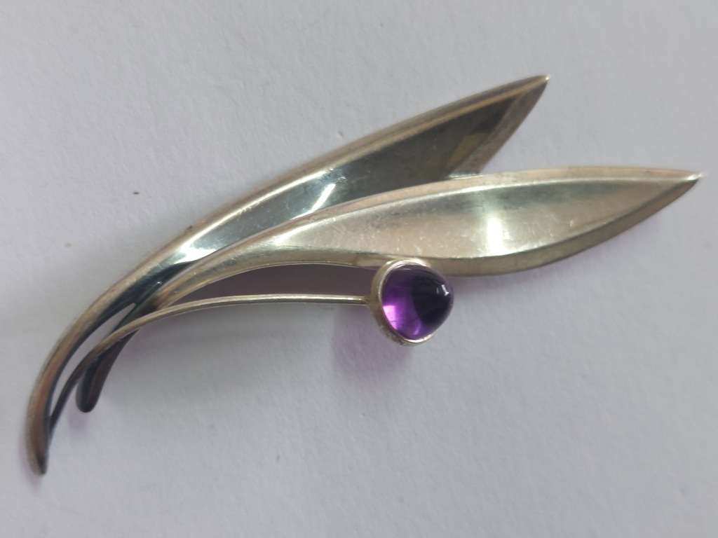 Brooches Mid century modern Elis Kauppi Finland sterling silver