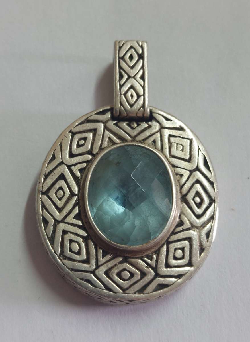 Necklaces & Pendants Spectacular vintage sterling silver Aquamarine