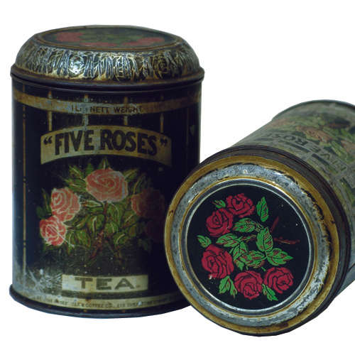 Advertising - VINTAGE FIVE ROSES TEA TINS - BUY BOTH was sold for R110 ...