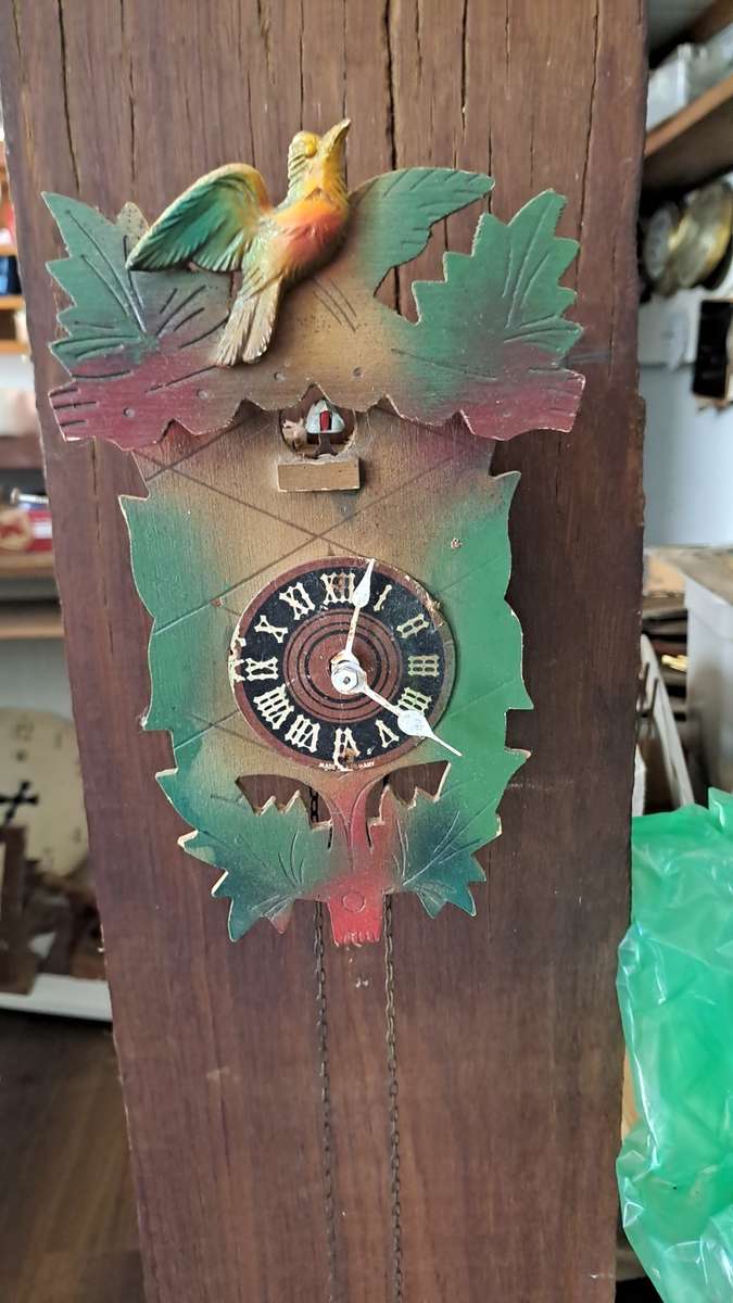 Cuckoo & Wall Clocks single chain cuckoo clock ticking was sold for