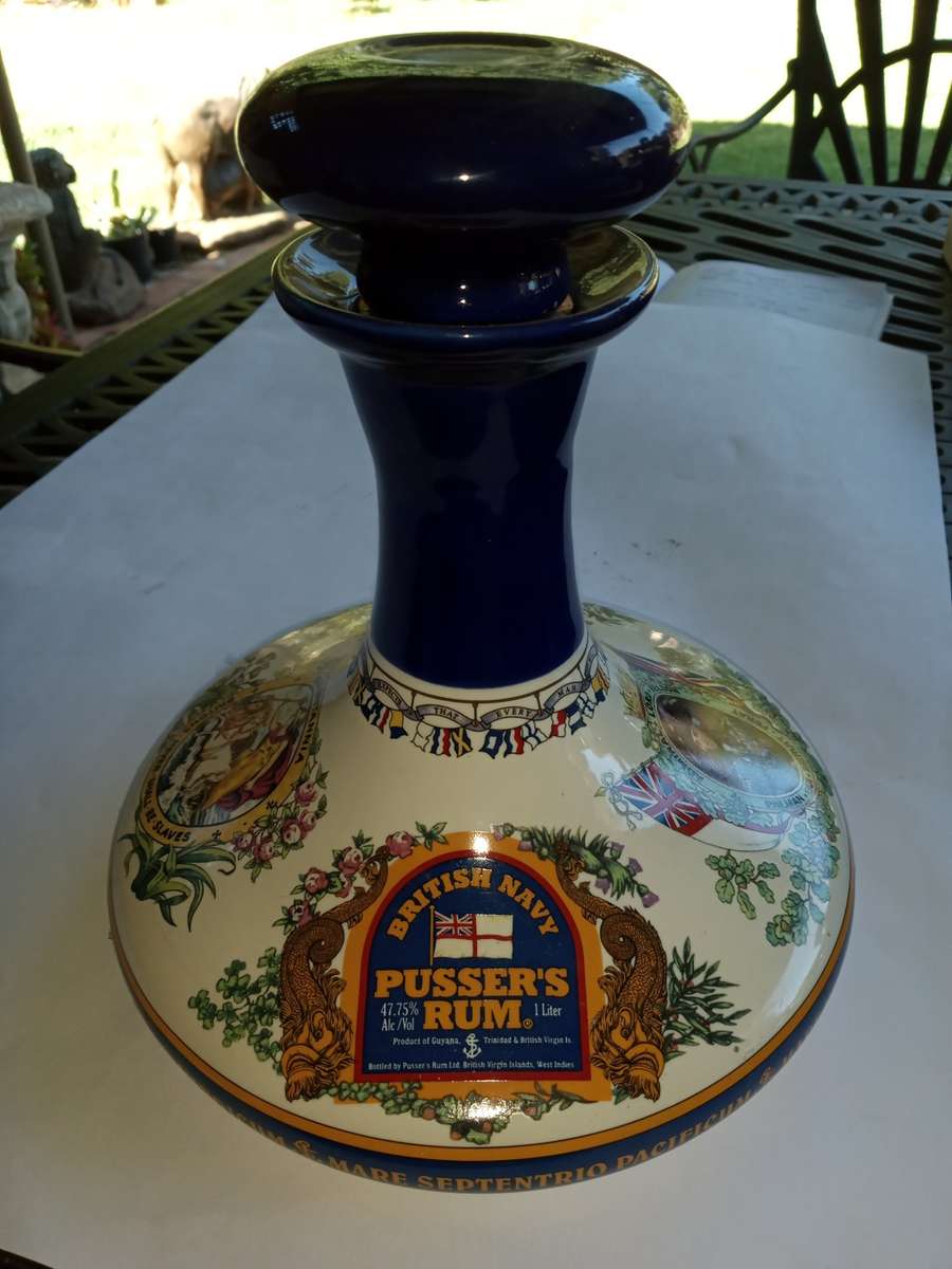 Other Antiques & Collectables LARGE CAPTAINS PUSSERS RUM DECANTER for