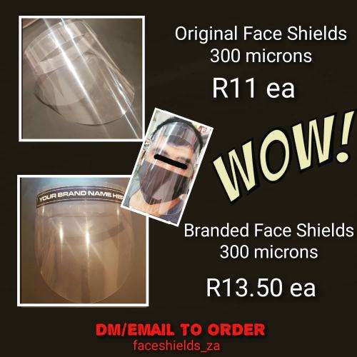 Other Business, Farming & Industry Face Shields was listed for R11.00