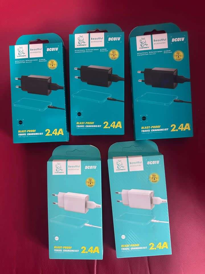 Cables & Adaptors Denmen DC01V 2.4A BlastProof Travel Charging Kit, Adapter & Cable For Micro