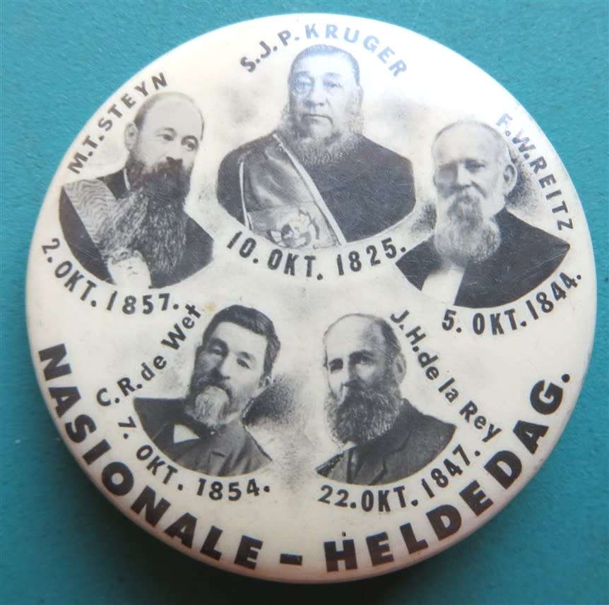 Other Badges & Insignia - Nasionale-Heldedag Badge-BOER Leaders-KRUGER ...