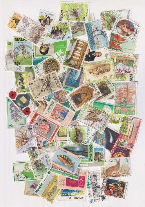 Malawi - 75 DIFFERENT USED STAMPS FROM MALAWI - MOSTLY LARGE/MEDIUM ...