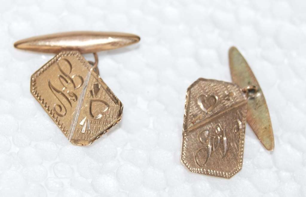 Other Fine Jewellery Pair of 9ct Gold Cufflinks CCCRRRAAAZZZYYY