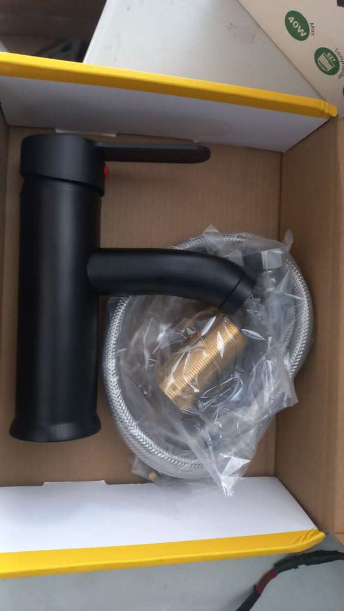 Sinks & Taps Exel Black Tap faucet was sold for R222.55 on 24 Jan at