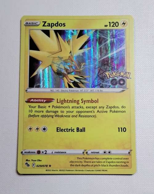 Trading Cards POKEMON CARDS Zapdos 029/078 Holo Rare Pokemon