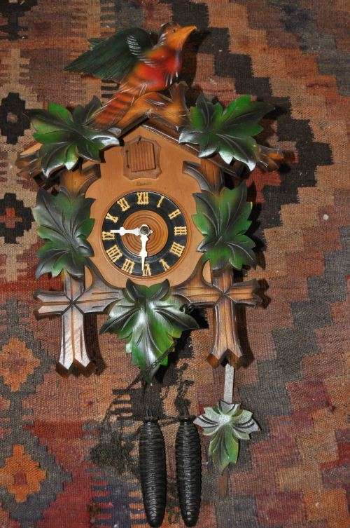 Cuckoo & Wall Clocks BIG GERMAN CUCKOO CLOCK was sold for R1,551.00