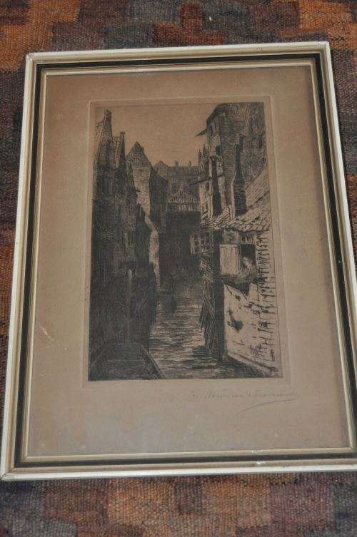 Limited Editioned Prints CONTINENTAL ETCHING SIGNED BY ARTIST was
