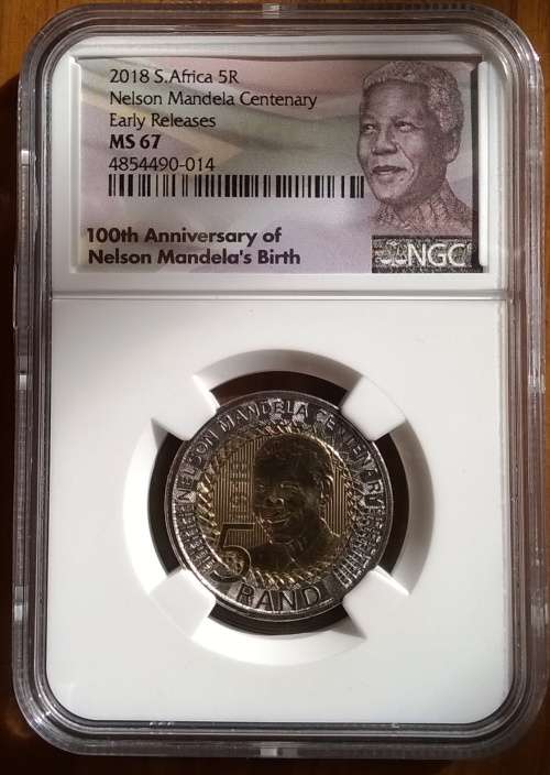 Other Mandela Coins SA 2018 Mandela Centenary Commemorative R5 Coin