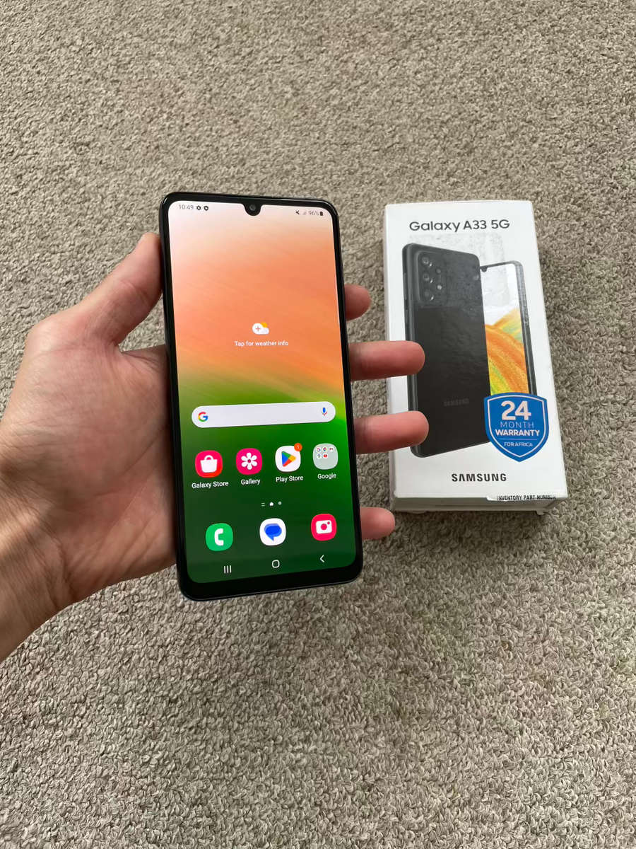 Samsung - Samsung A33 5G 128gb Dual sim 6gb ram Awesome Black was listed for R3,700.00 on 13 Mar