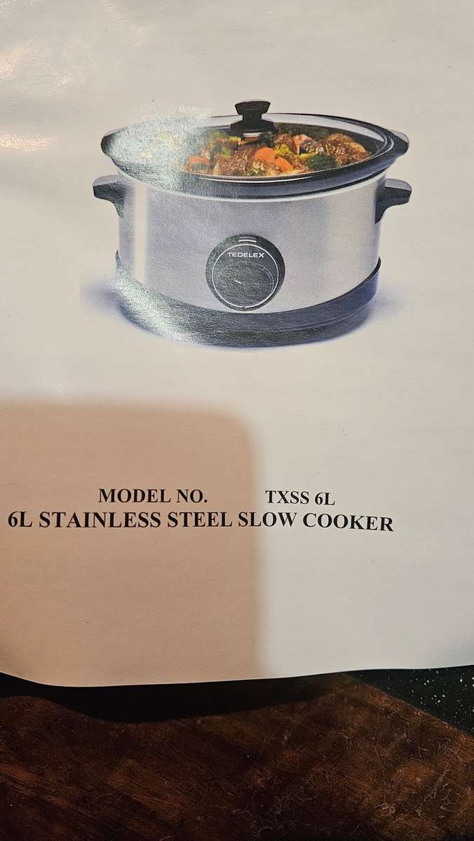 Slow Cookers Tedelex 6Litre Oval Slow Cooker. Unused! was sold for