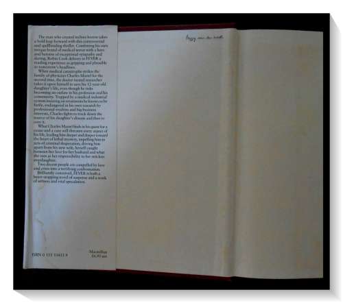 Robin Cook Fever Thriller & Adventure - ROBIN COOK - Fever - First British Edition ...
