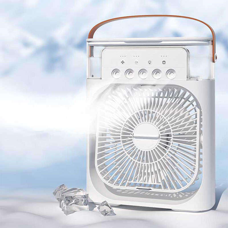 Air Conditioning Mini Evaporative Cooler Mist Fan Usb 5 Mist Hole