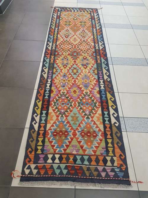 Rugs & Carpets Stunning Choubi Kilim Runner 290 x 82 cm was listed