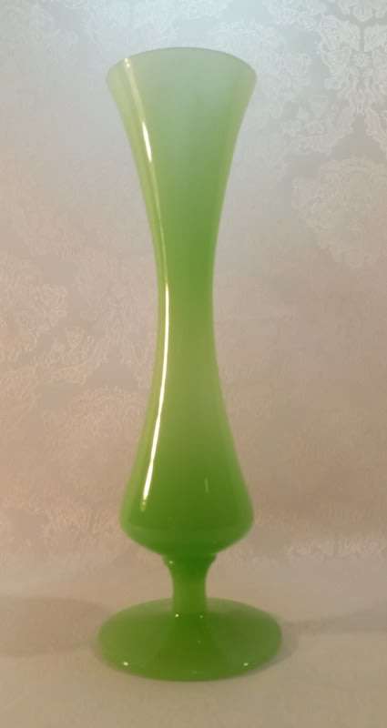 Vases - Jadeite Opaline, Mint Green bud vase Semi Translucent 1960s was ...