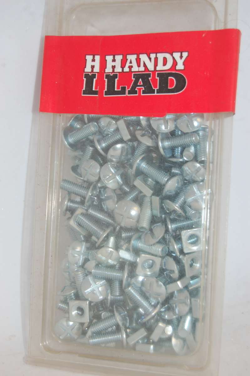 Nails, Screws & Fasteners HANDY LAD PACK OF BOLT AND NUT SET 8MM 20MM