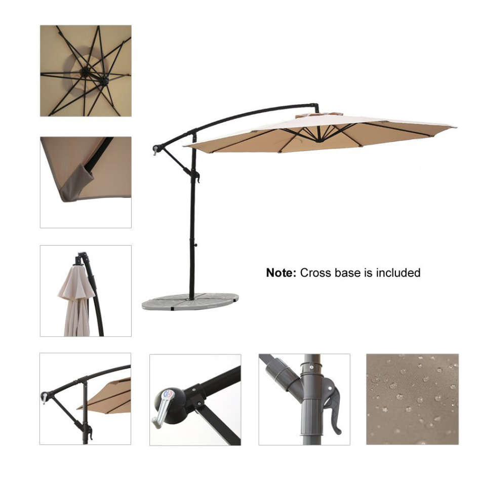 Umbrellas & Stands Offset Cantilever Patio Umbrella, Outdoor Hanging